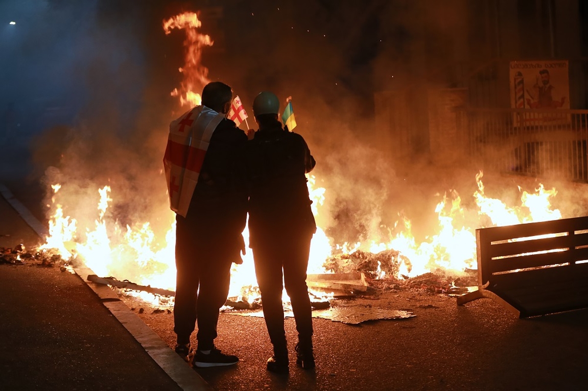 Sakartvele vykstant protestams vietos valdžios rinkimus laimėjo valdančioji partija