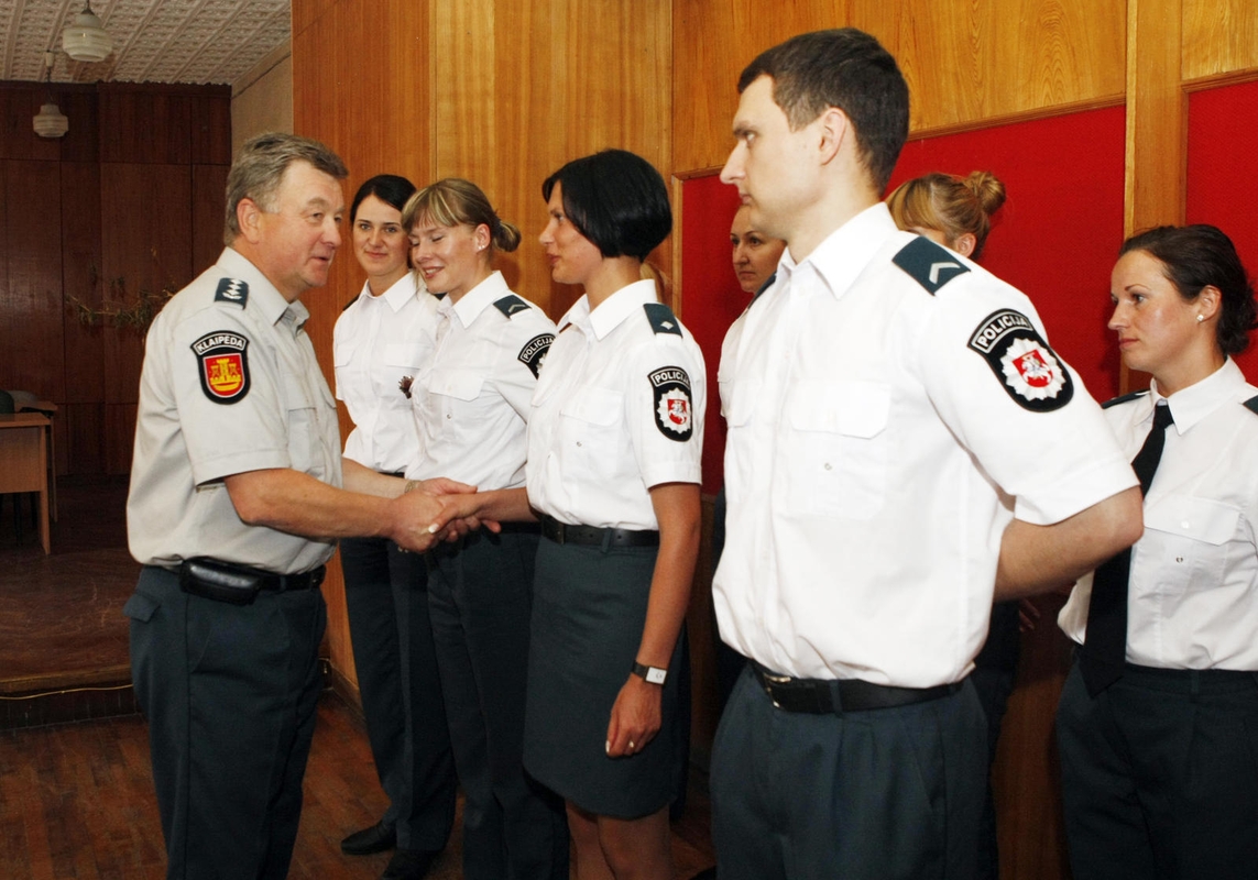 Tarnybą pradėjusių pareigūnų Priesaikos ceremonija Klaipėdoje