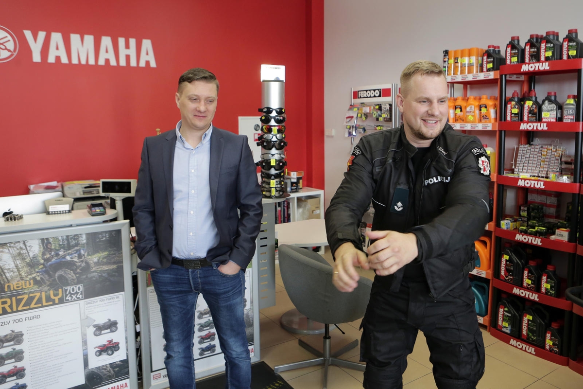 Policija įsigijo naują motociklą