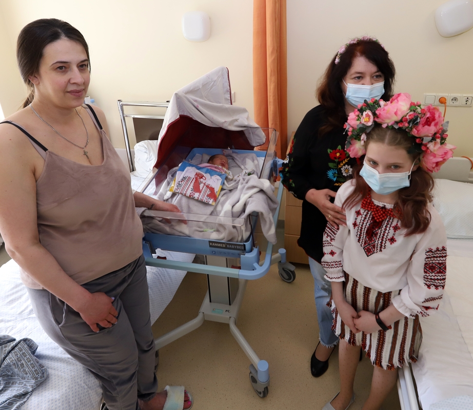Ukrainiečių dovanos Kauno kūdikiams