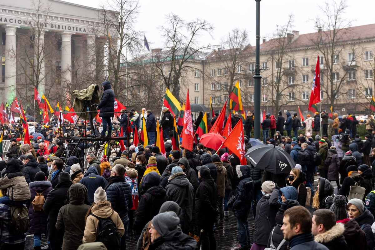 Protestas prie Seimo Sausio 13-ąją