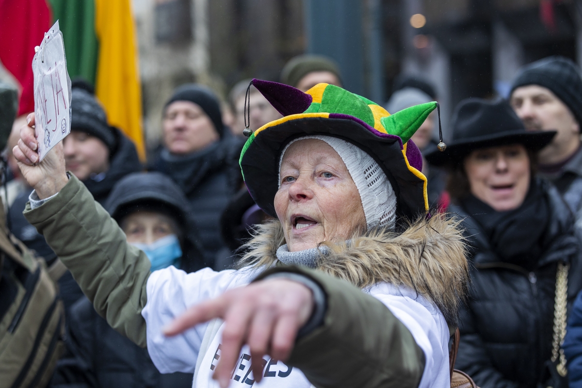 Protestas prie Seimo Sausio 13-ąją