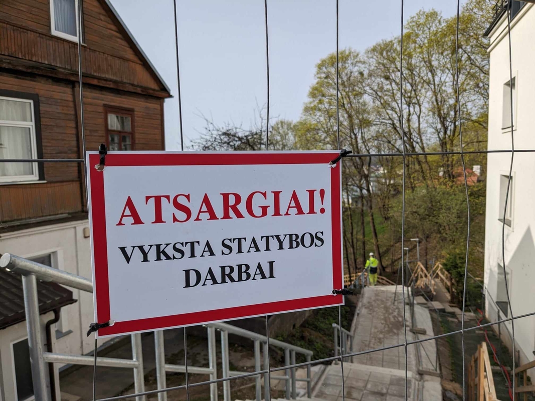 Padėtis: Žaliakalnio gyventojai nekantrauja išbandyti naujuosius Aušros laiptus.