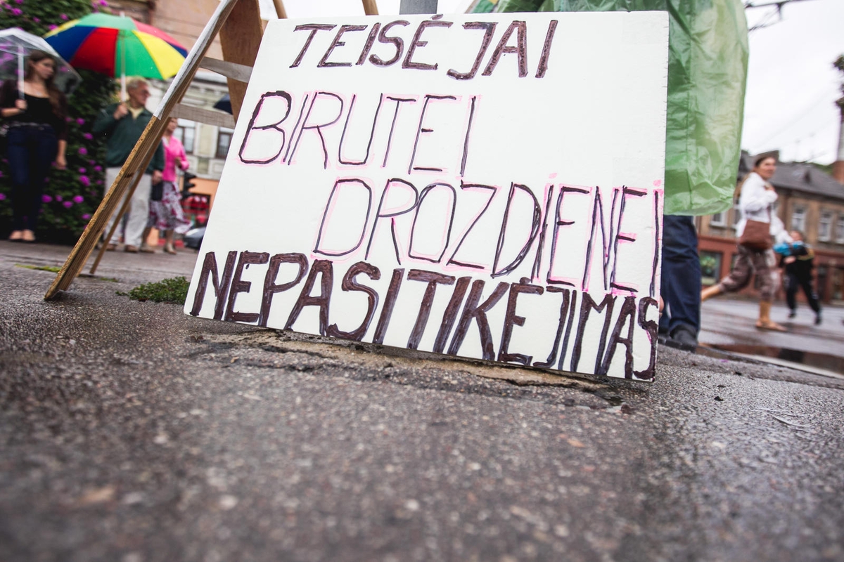 Piketas prie Kauno apylinkės teismo