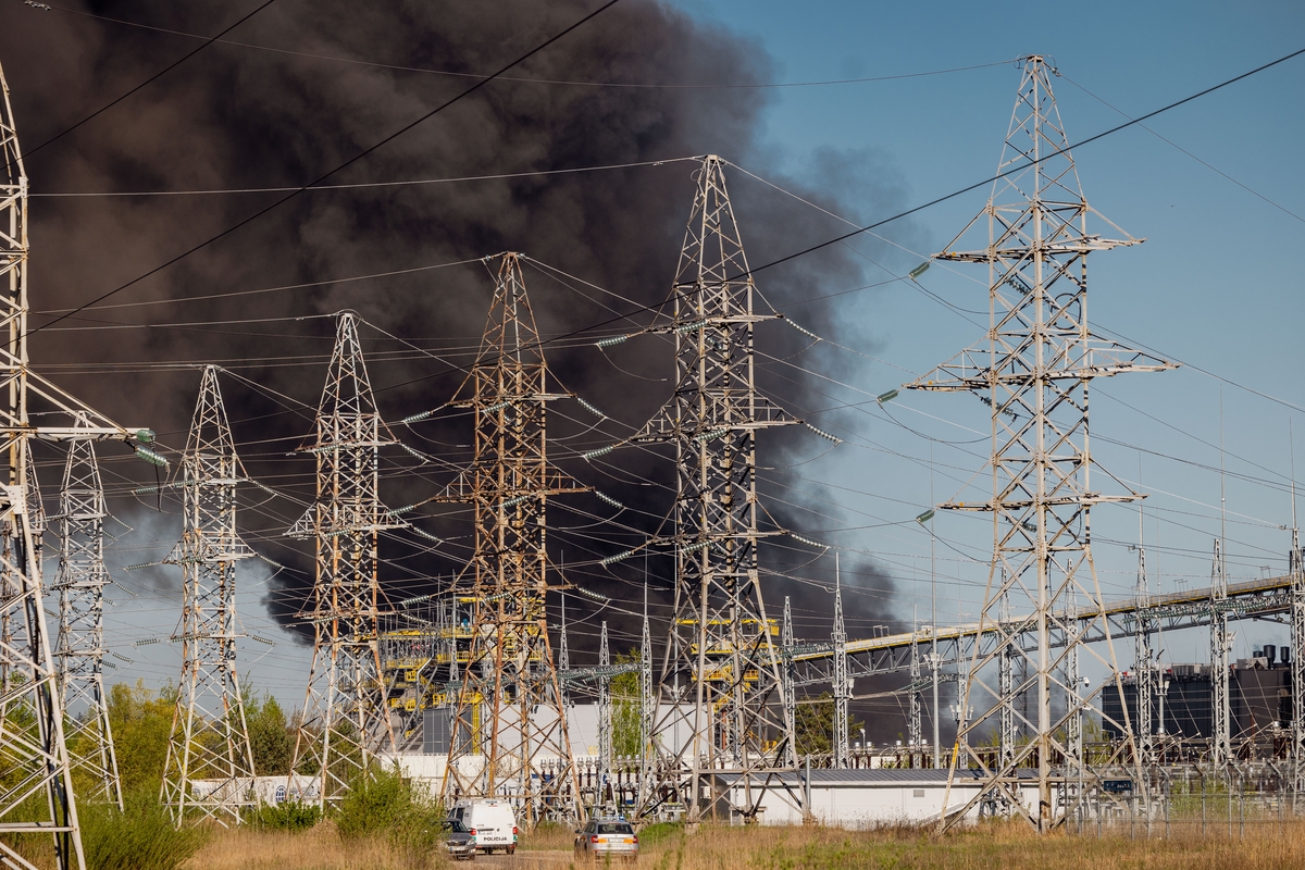 Gaisras atliekų tvarkymo gamykloje „Energesman“