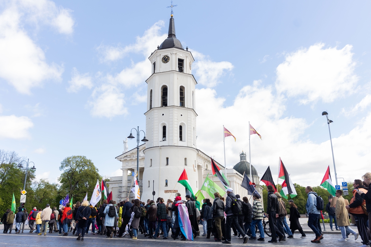 Profesinės sąjungos (G1PS) ir „KArtu – Kairiųjų Aljanso“ eitynės Vilniuje