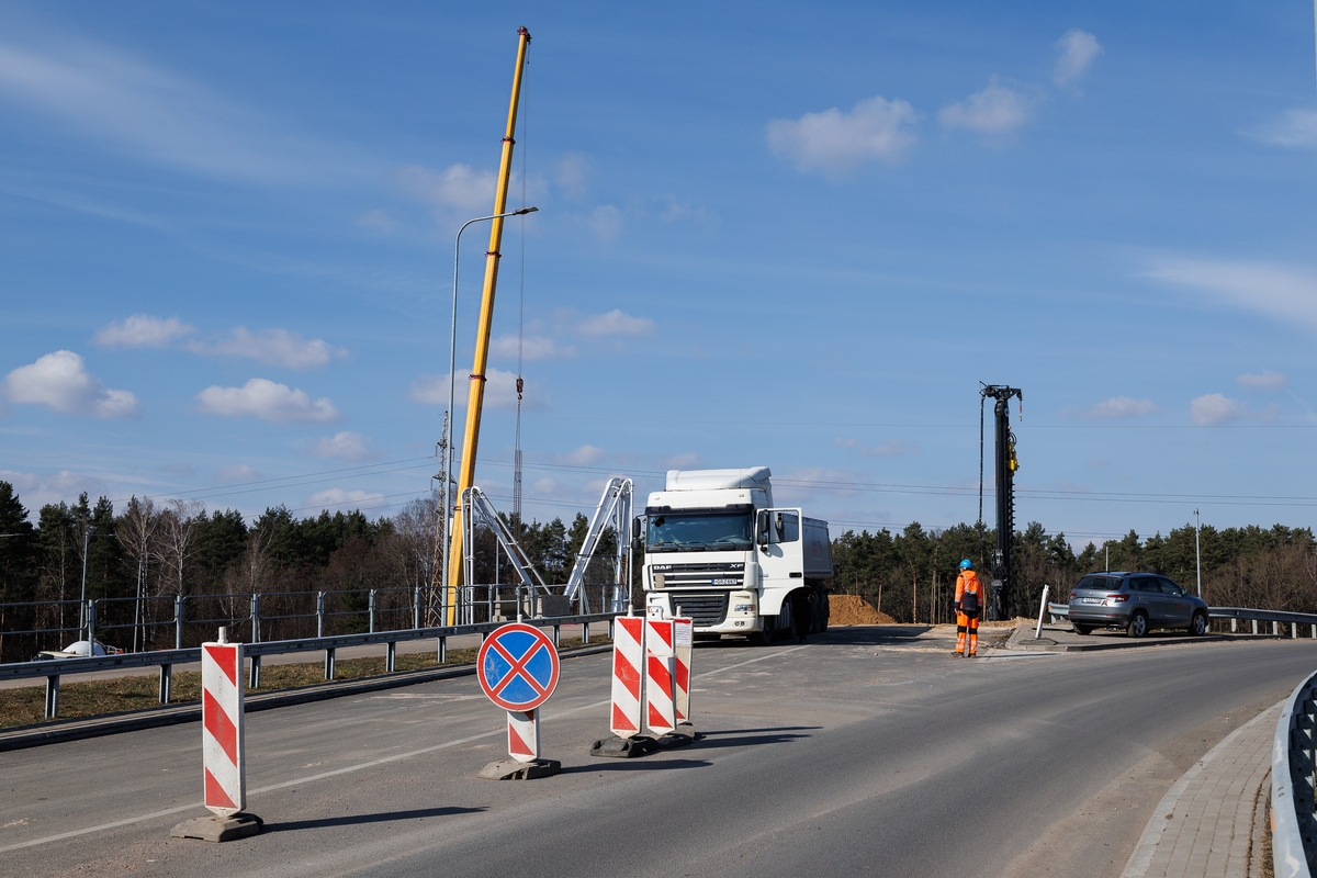 Eismo ribojimai A1 dėl viaduko statybų