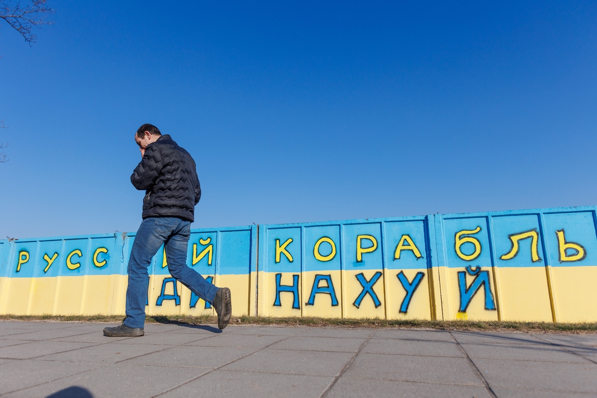 Kaune – palaikymo Ukrainai ženklai