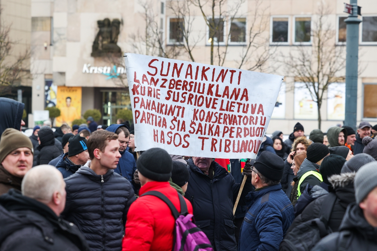 Vilniuje prasidėjo žemdirbių mitingas
