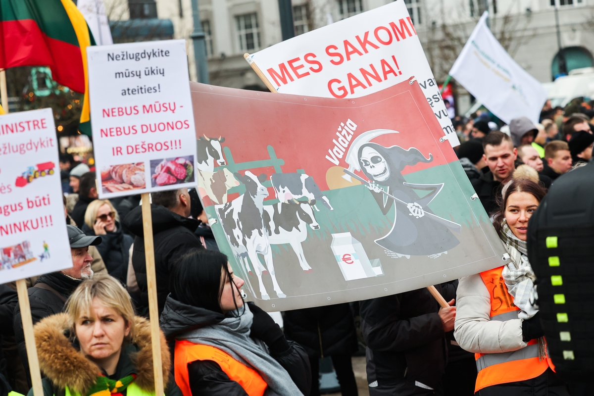 Vilniuje prasidėjo žemdirbių mitingas