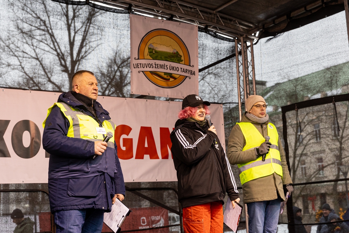 Vilniuje prasidėjo žemdirbių mitingas