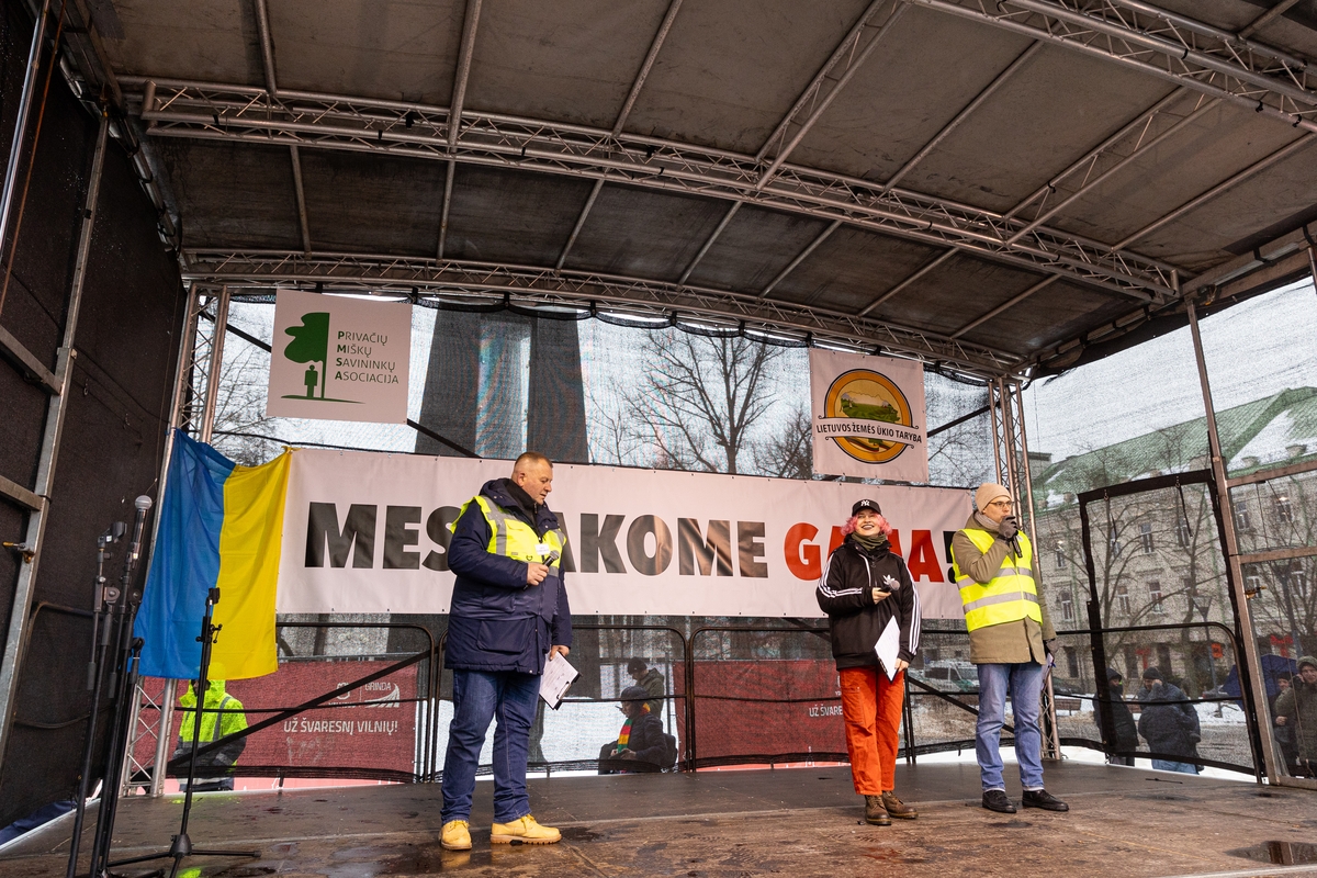 Vilniuje prasidėjo žemdirbių mitingas