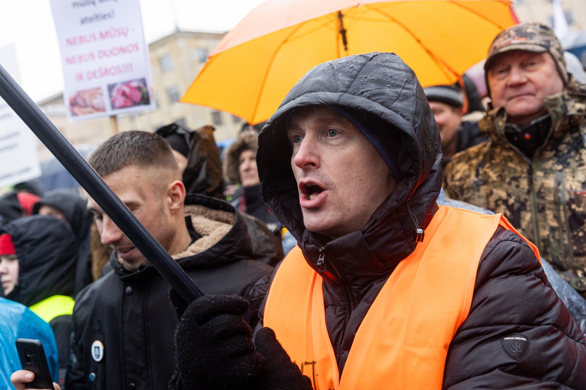 Vilniuje prasidėjo žemdirbių mitingas