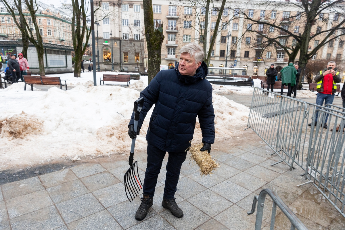 Vilniuje prasidėjo žemdirbių mitingas