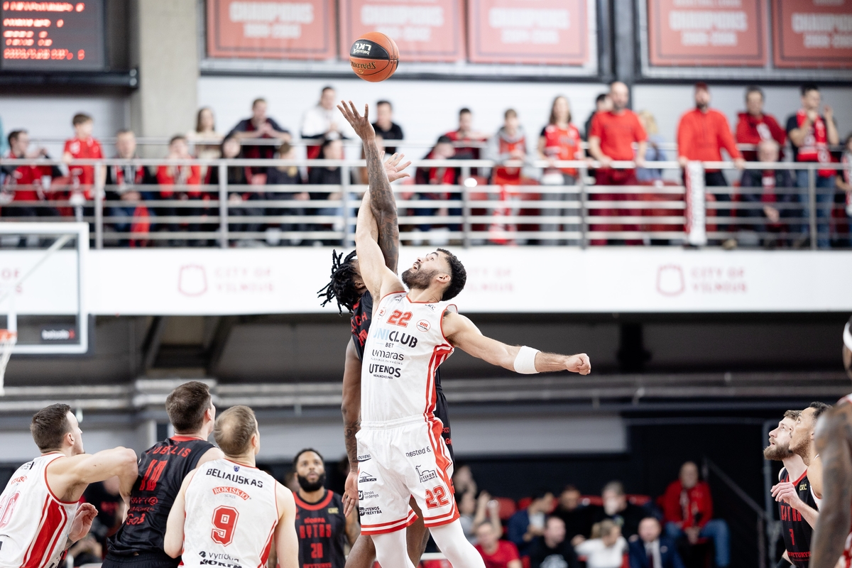 „Betsafe-LKL“ rungtynės: Vilniaus „Rytas“ – Utenos „Uniclub Bet-Juventus“