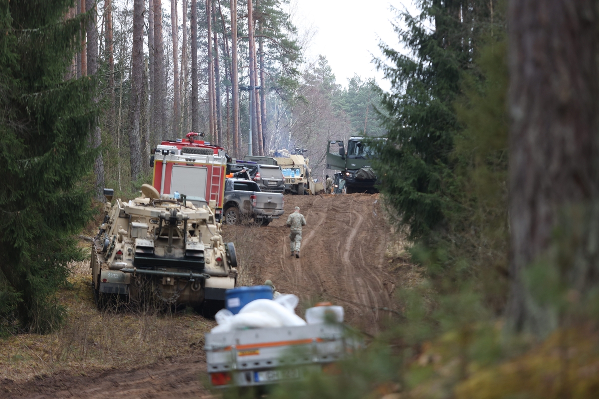 Pabradėje dingusių keturių JAV karių gelbėjimo operacija