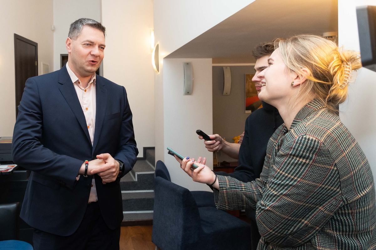 A. Mazuronio štabas Darbo partijos būstinėje