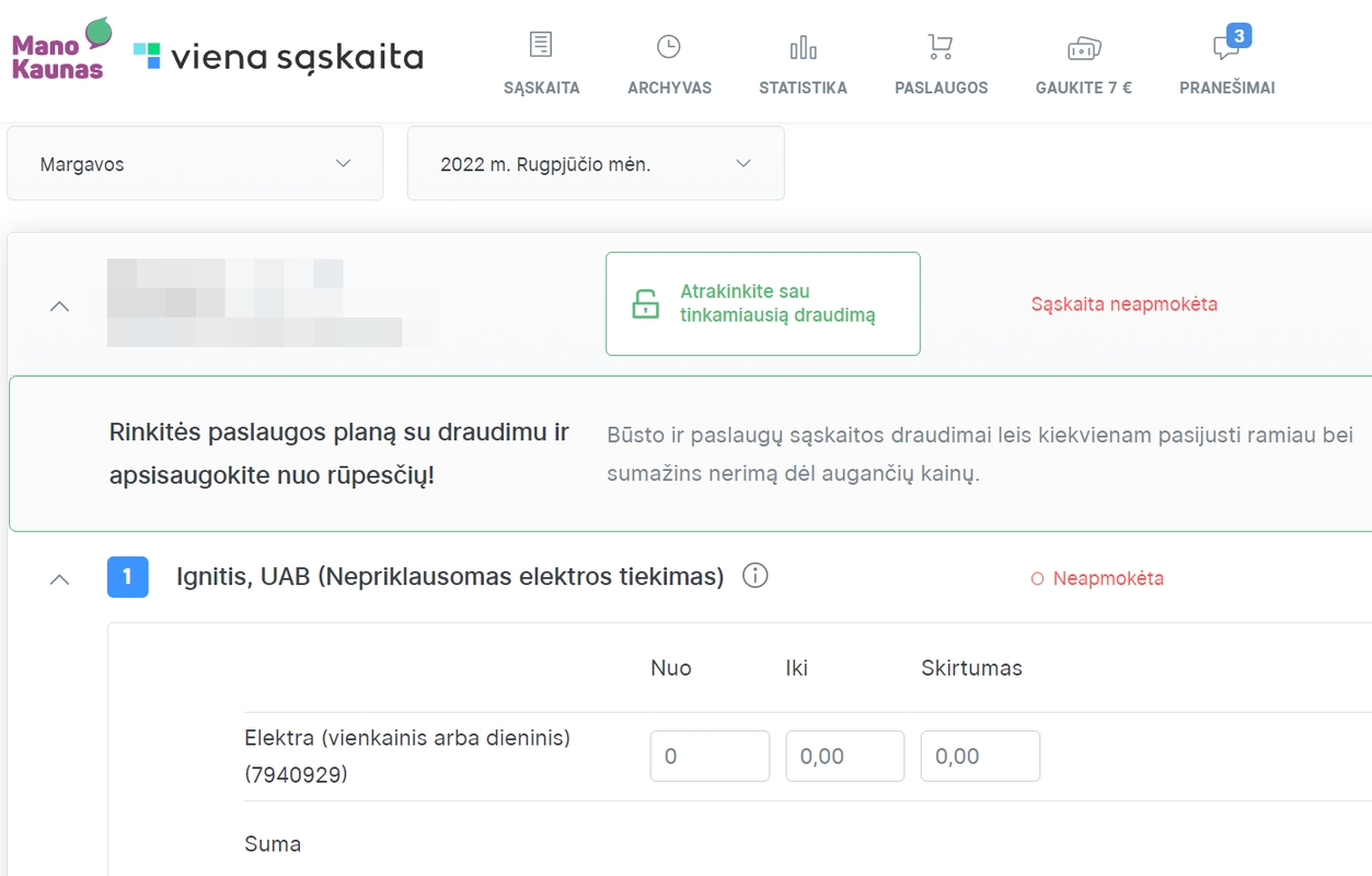 Pozicija: „Igničio“ ir ESO atstovų tvirtinimu, dažniausia problemų priežastis – nedeklaruoti skaitiklių parodymai.