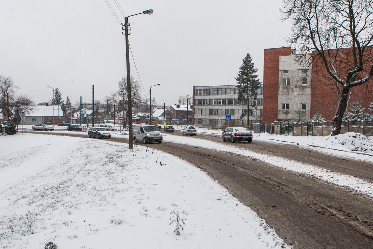 Sudėtingos eismo sąlygos Kaune