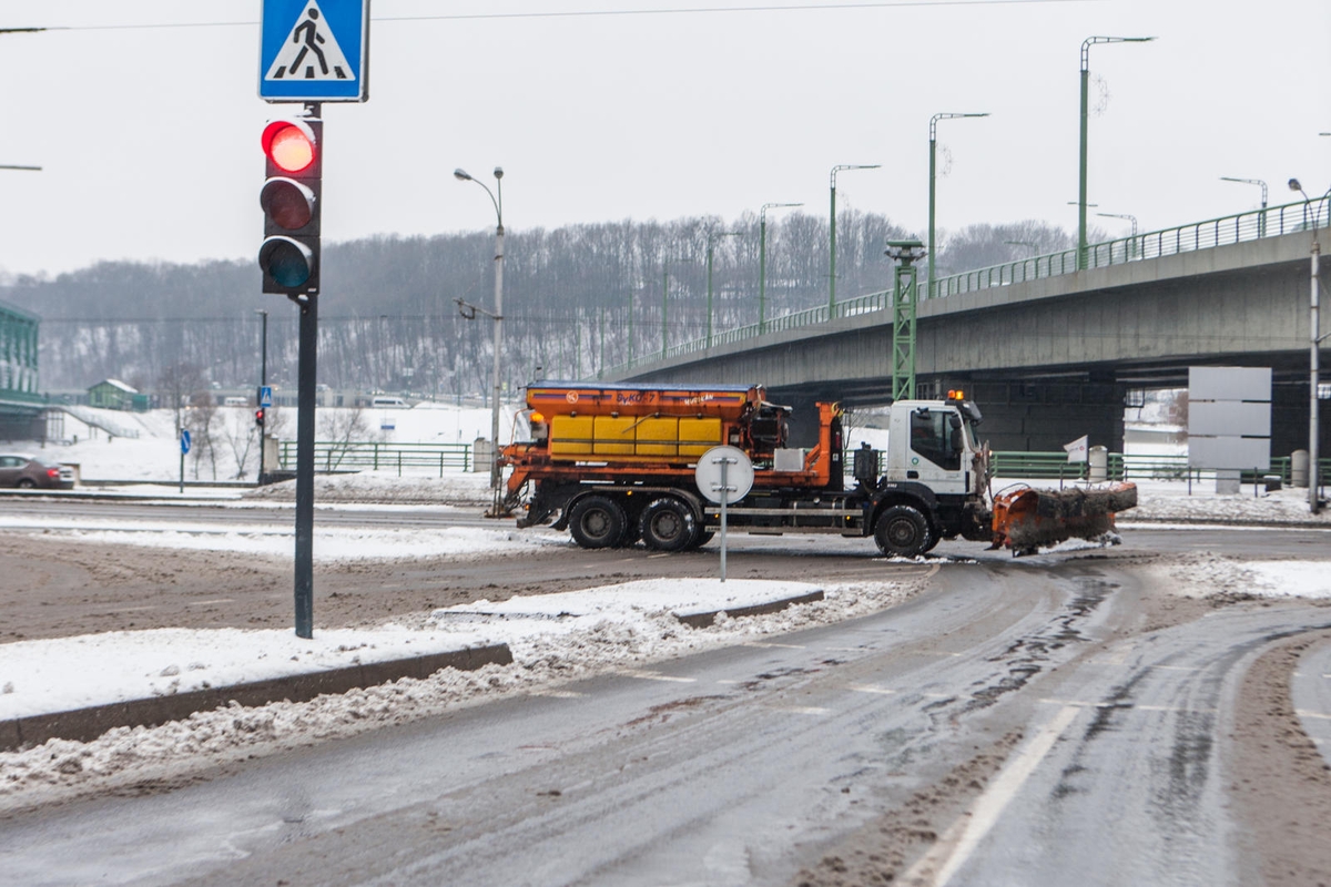 Sudėtingos eismo sąlygos Kaune