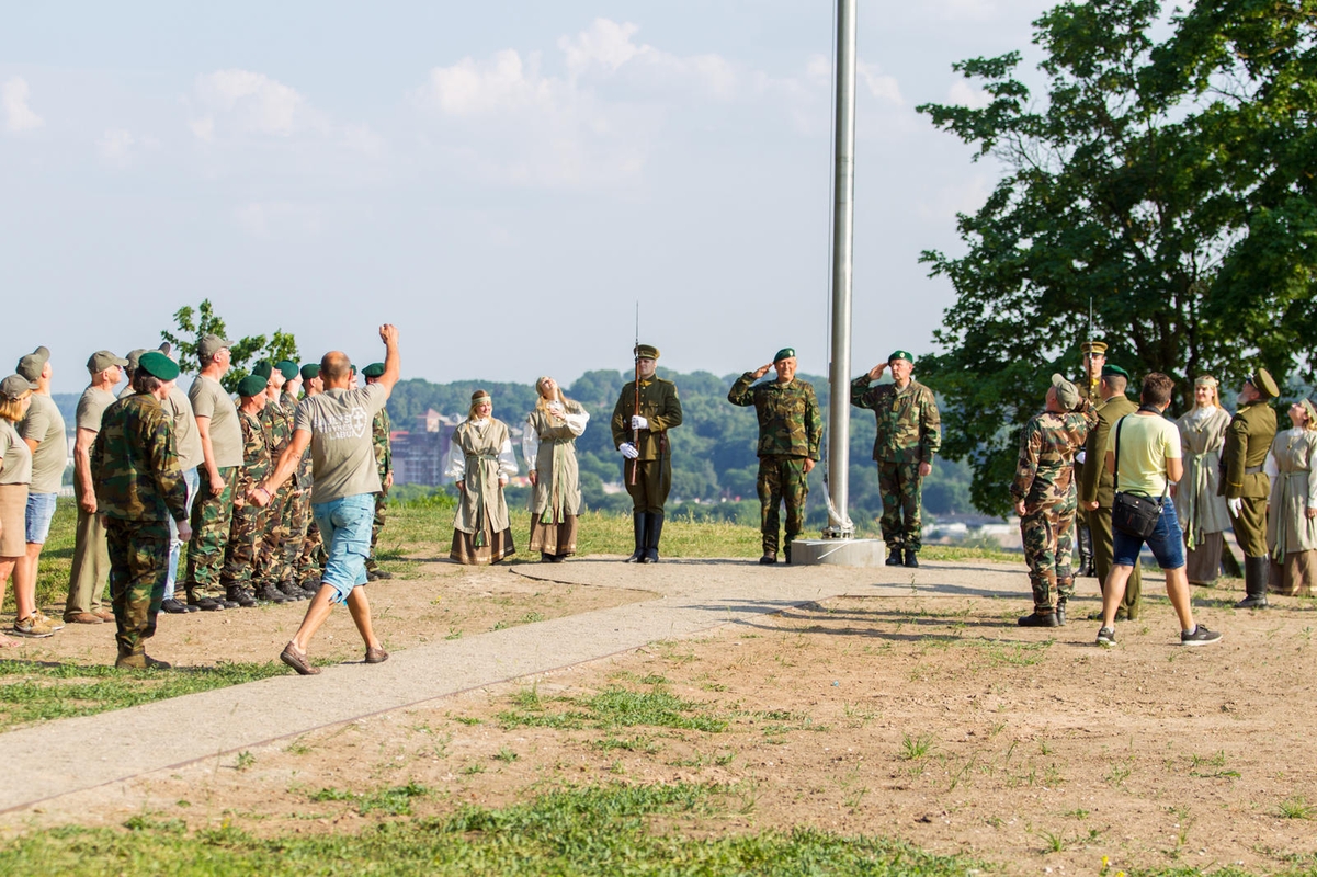 Iškelta Lietuvos šaulių sąjungos vėliava