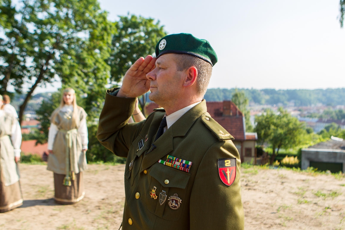 Iškelta Lietuvos šaulių sąjungos vėliava
