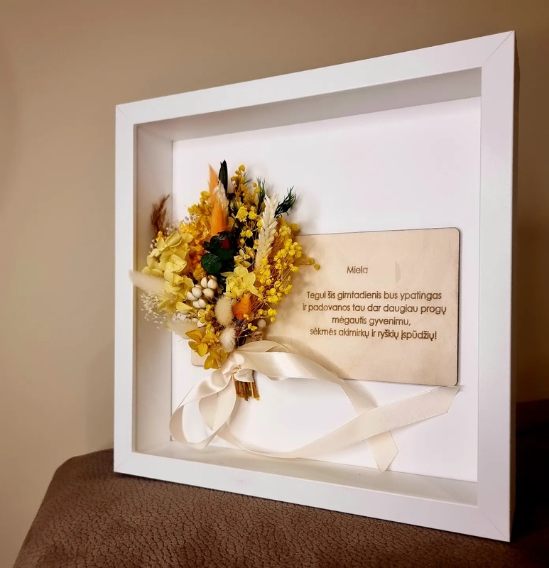 Tikslas: V. Tulevičiūtė nori savo floristinėmis kompozicijomis į kiekvienus namus atnešti dalelytę gamtos, kuri padėtų nusiraminti, susikaupti.