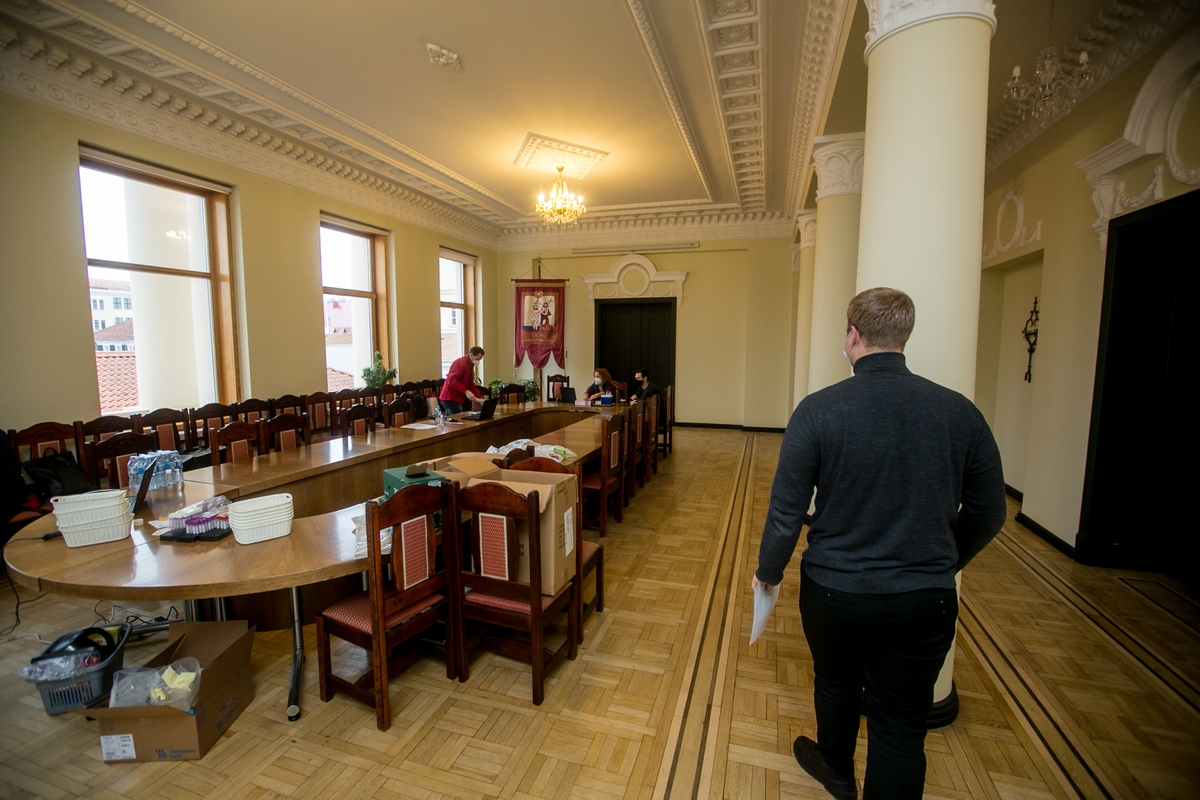 Kraujo donorystės akcija Kauno arkivyskupijos kurijoje
