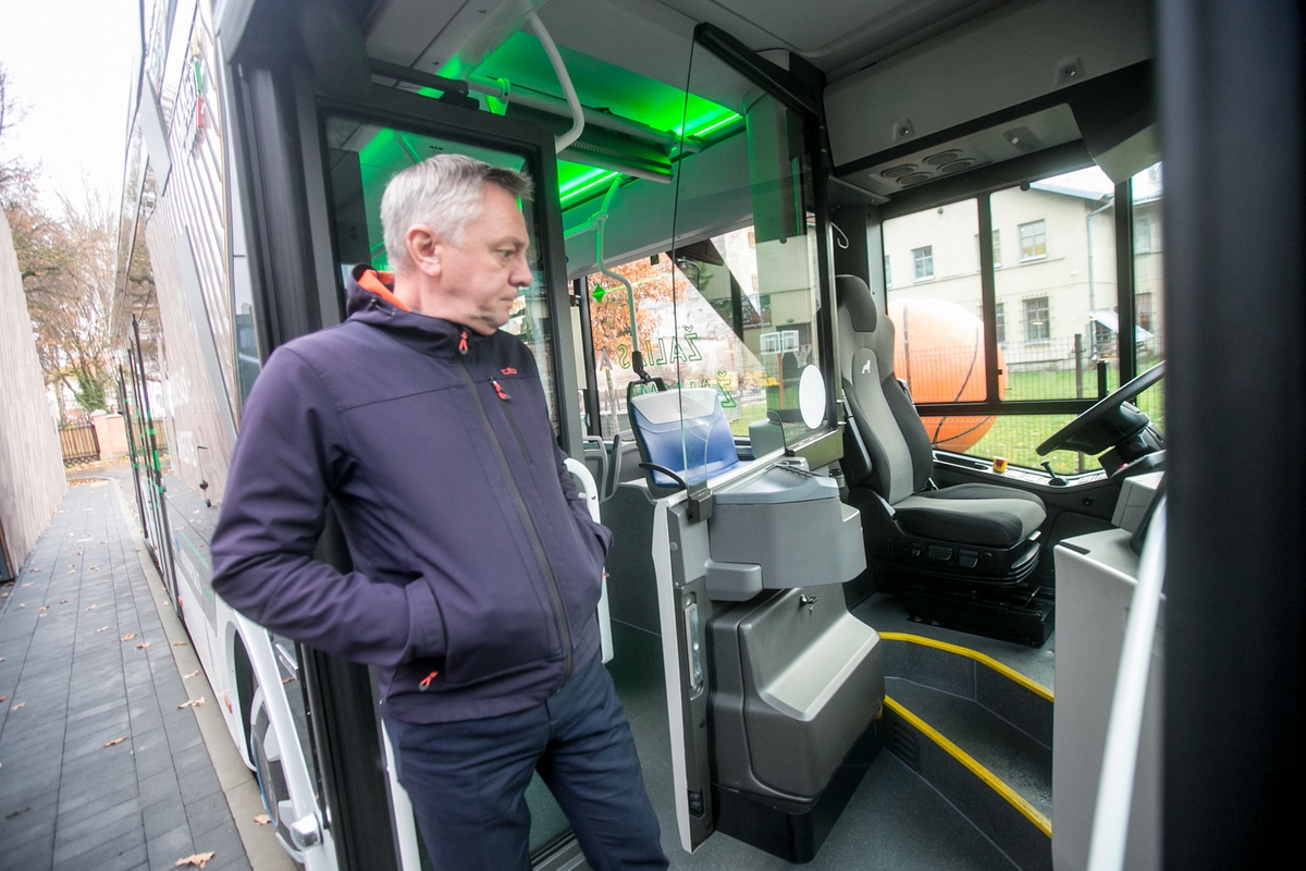 Kauno gatves išbando naujasis elektrinis autobusas