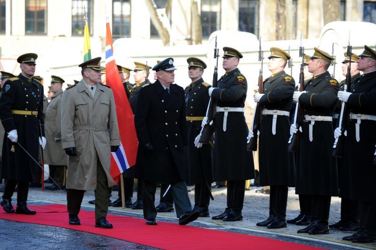 Norvegijos kariuomenės vadą pasitiko A.Pocius (atnaujinta)