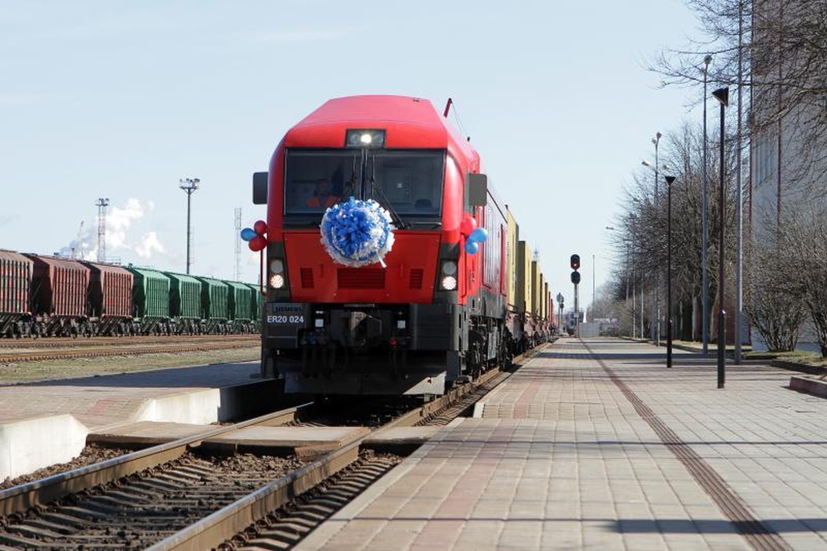 Iš Klaipėdos išlydėtas traukinys „Merkurijus“