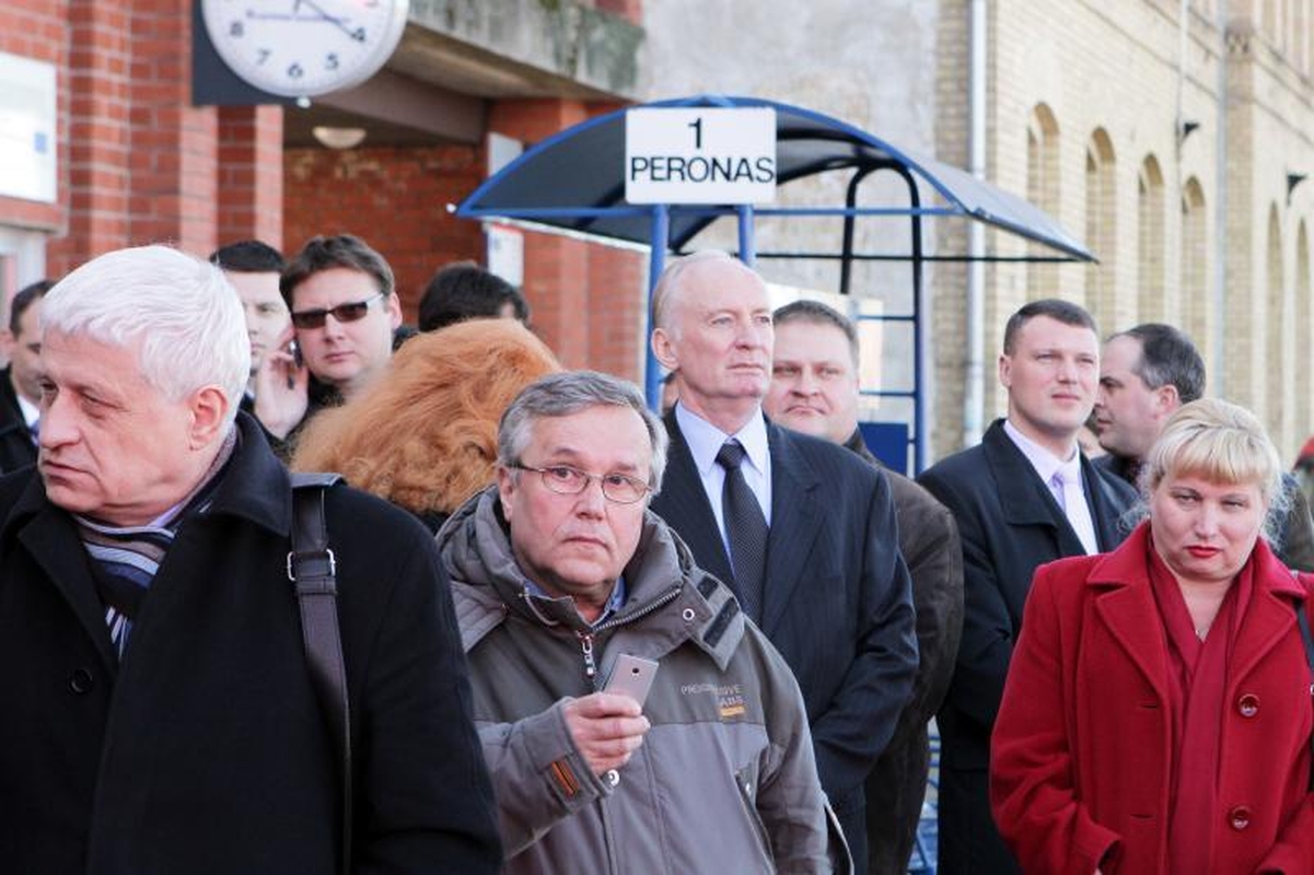 Iš Klaipėdos išlydėtas traukinys „Merkurijus“