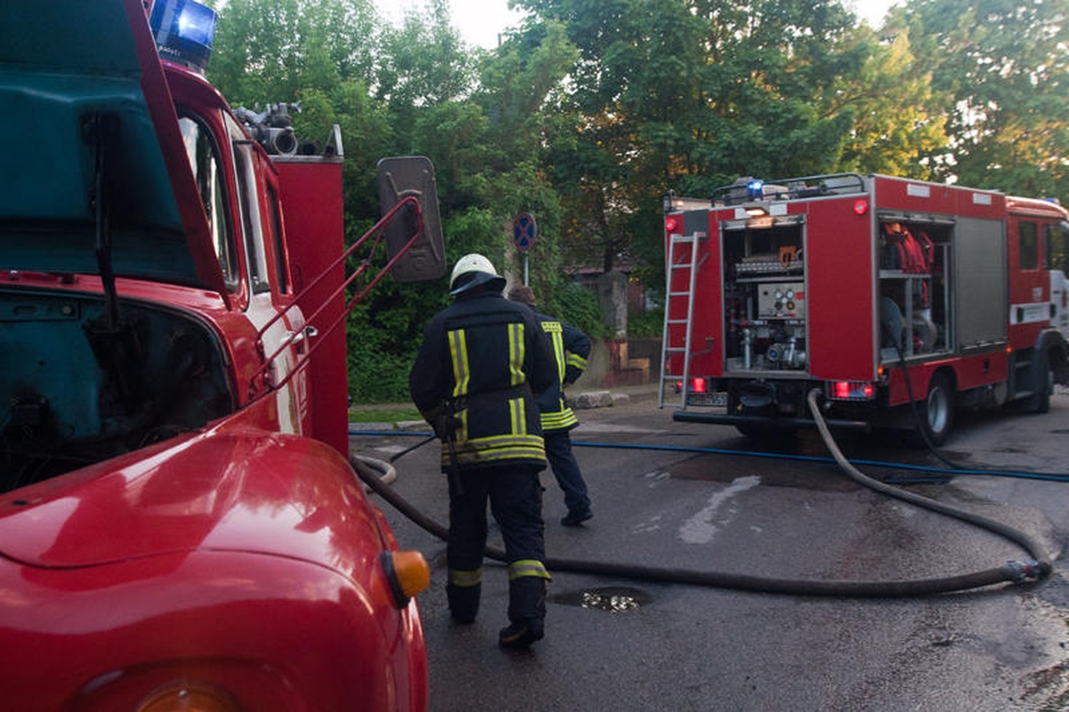 Vilniuje susimušė namą padegę benamiai 