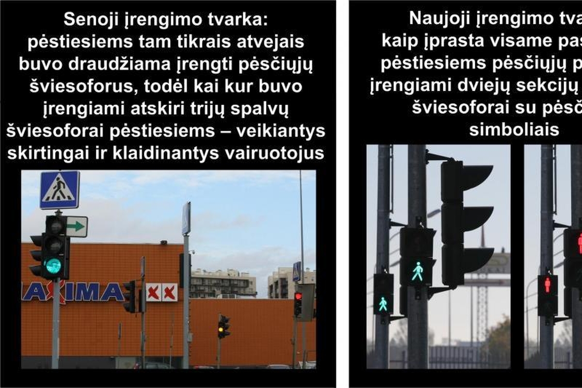 Naujos šviesoforų įrengimo taisyklės – saugesniam eismui