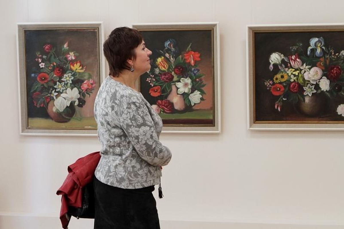Lietuvos dailės muziejaus galerijoje Klaipėdoje – puokštė P.Domšaičiui