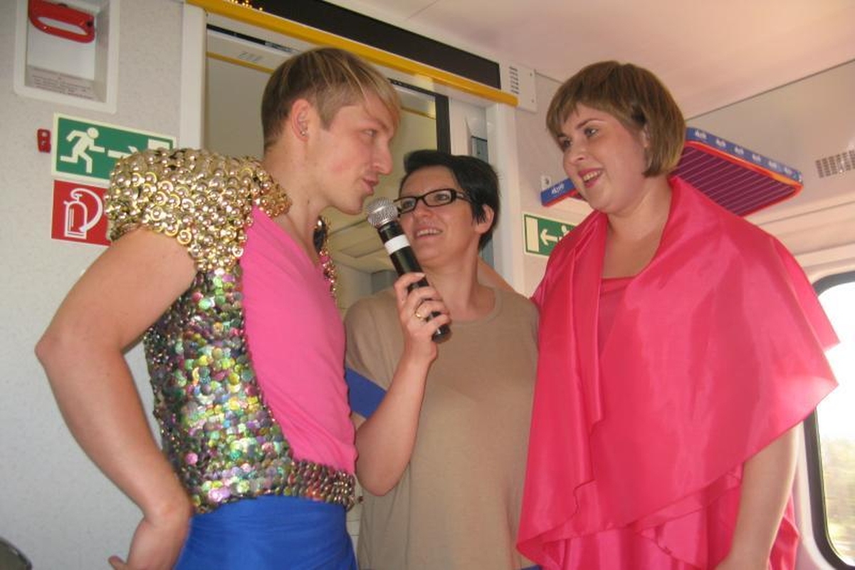 Pajudėjo muzikinis traukinys tarp Vilniaus ir Kauno