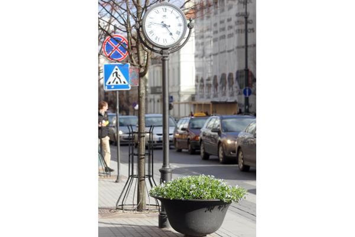 Gedimino prospektas pražydo gėlėmis