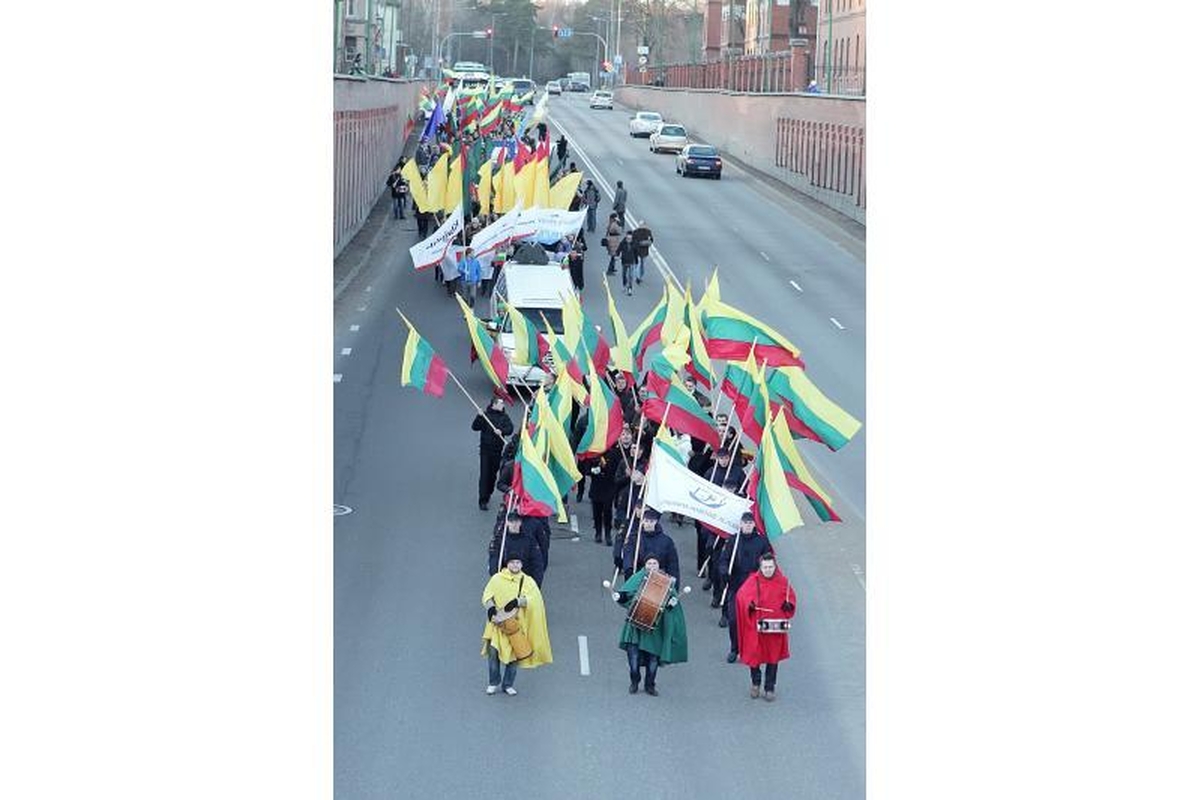 Klaipėda Kovo 11-ąją atšventė triukšmingai