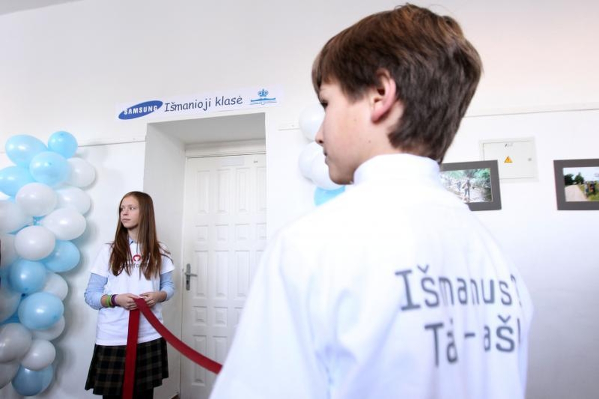 Moksleiviai skubės į pirmą išmaniąją klasę
