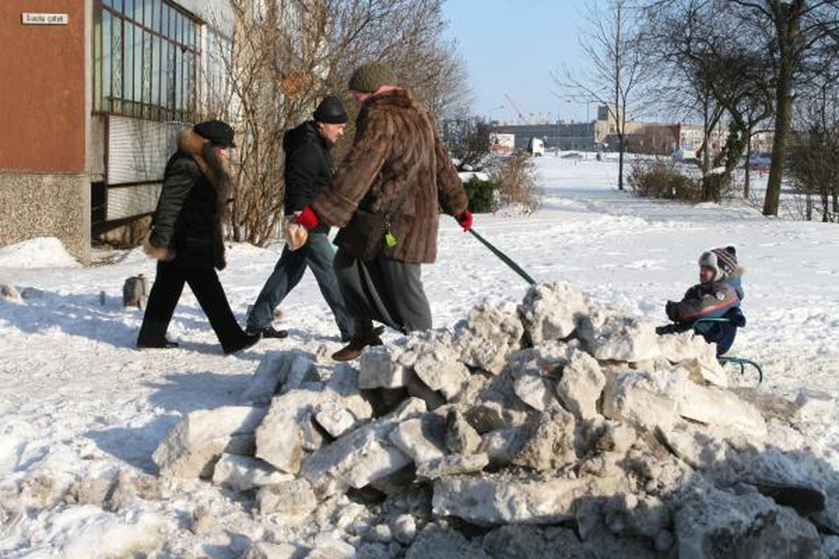 Klaipėdiečiai plušo kiemuose