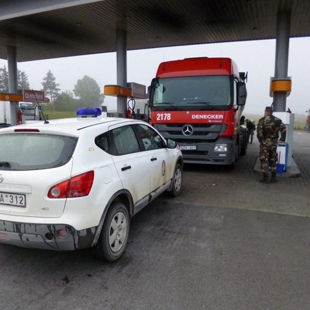 Pasienyje sulaikytas Belgijoje vogtas vilkikas