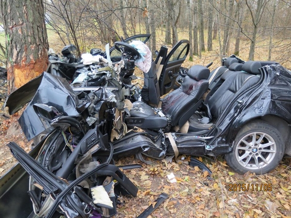 BMW avarija prie Babtų