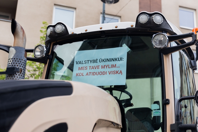 Vilniuje – įspėjamasis ūkininkų protestas