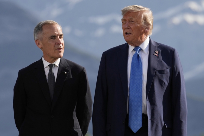 Markas Carney ir Donaldas Trumpas