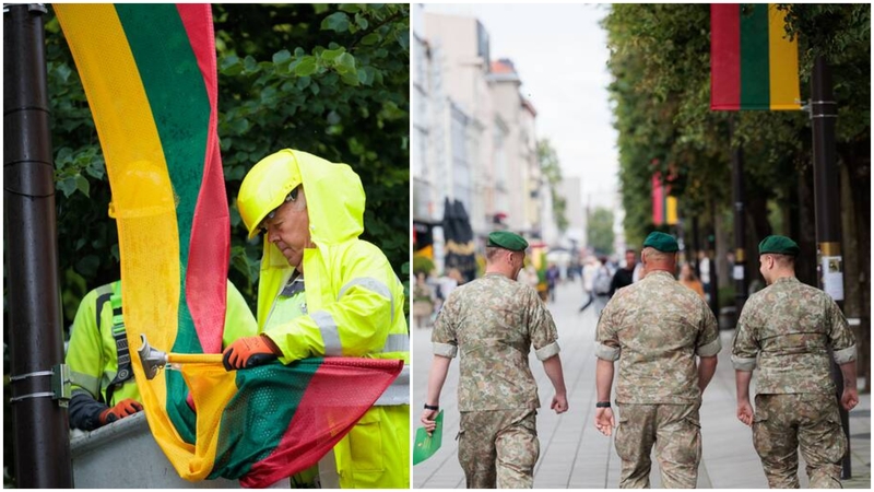Laisvės alėja vėl pasipuošė vėliavomis