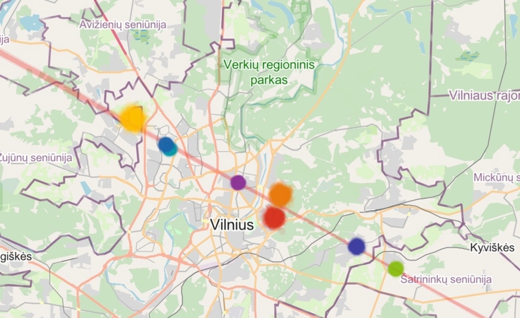 Trajektorija: entuziastai išskaičiavo, kur galėjo lėkti į Lietuvą įskridęs dronas – jei jis nebūtų keitęs krypties, jis turėjo pasiekti Palangą. 