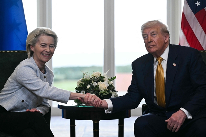Ursula von der Leyen ir Donaldas Trumpas