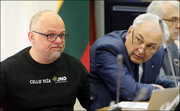 Mindaugas Bačkus (kairėje) ir Benediktas Petrauskas (dešinėje)