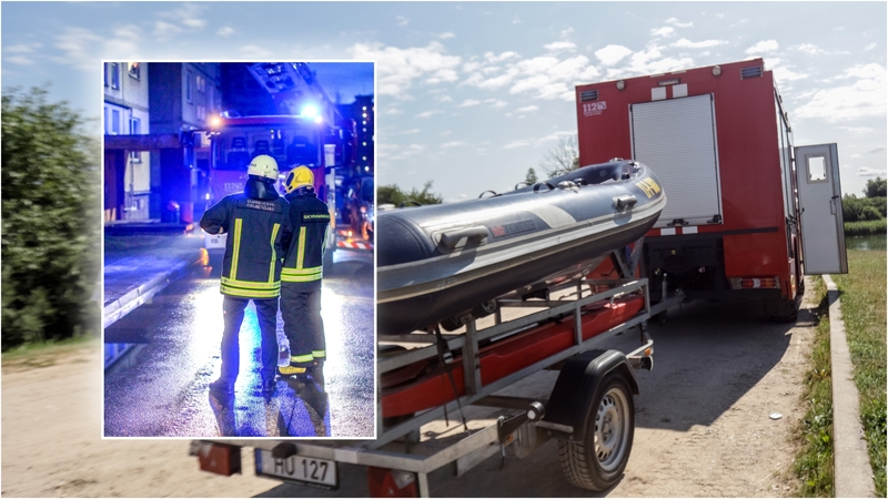 Tarnyba: į nelaimės vietą dažniausiai pirmi atskuba ugniagesiai gelbėtojai.