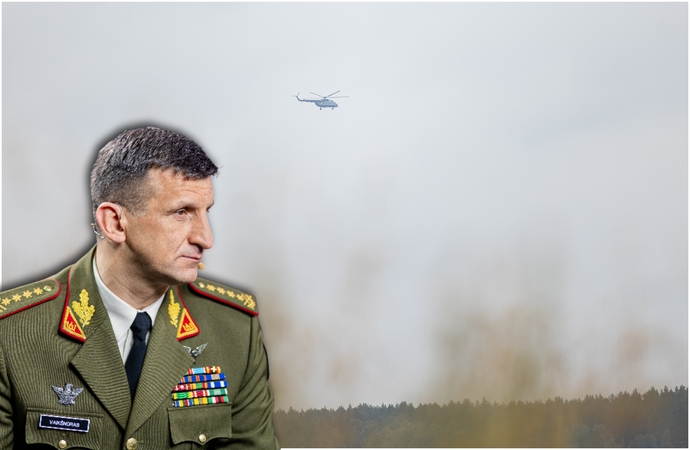 Į Lietuvą iš Baltarusijos atskridusio drono paieška.